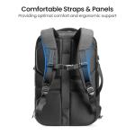 tomtoc Travel Backpack 40L, TSA Friendly Flight Approved Carry-on Luggage Hand Water-resistant Lightweight Business Rucksack, Durable Large Weekender Bag Daypack Fits 17.3 Inch Laptop