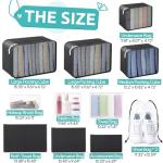 ALL INCLUDED - 12 Set Packing Cubes for Suitcases Carry On, Travel Essentials/Accessories Luggage Organizer Bags Set, Includes Cubes, Shoes Bag, Matte Cosmetic Bag, Zipper Bags