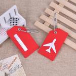 2Pack Silicone Luggage Tag with Name ID Card Perfect to Quickly Spot Luggage Suitcase by Ovener Red Color
