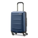 Samsonite Octiv Lightweight Hardshell 20-Inch Carry-On Luggage - Durable & Impact Resistant, 360° Aero Trac Spinner Wheels, Adjustable Telescopic Handle, Expandable Suitcase, TSA Approved Lock - Blue