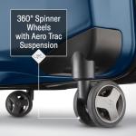 Samsonite Octiv Lightweight Hardshell 20-Inch Carry-On Luggage - Durable & Impact Resistant, 360° Aero Trac Spinner Wheels, Adjustable Telescopic Handle, Expandable Suitcase, TSA Approved Lock - Blue