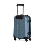 Kenneth Cole REACTION Out of Bounds Lightweight Hardshell 4-Wheel Spinner Luggage, Granite Blue, 20-Inch Carry On