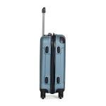 Kenneth Cole REACTION Out of Bounds Lightweight Hardshell 4-Wheel Spinner Luggage, Granite Blue, 20-Inch Carry On