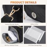 Hautton Convertible Travel Garment Bag, 2-in-1 Carry On Duffel Backpack Shoulder Bag for Men Women, Hanging Suitcase Business Overnight Weekender Luggage Bag for Air Travel