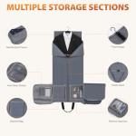 Hautton Convertible Travel Garment Bag, 2-in-1 Carry On Duffel Backpack Shoulder Bag for Men Women, Hanging Suitcase Business Overnight Weekender Luggage Bag for Air Travel