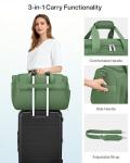 MILADA Carry On Luggage Bags for Travel Large Foldable Duffle Bag for Travel Lightweight Personal Bags for Airplanes Weekend Overnight Bags for Women Mens Travel Bag, Forest Green