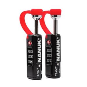 NANUK TSA Approved Locks 2-Pack – Durable, Secure Travel Case Lock with Cut-Resistant Steel Shackle & Rustproof (Black)