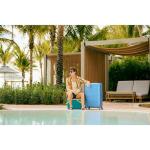 American Tourister Stratum 3.0 Large 28-Inch Spinner, Airline Approved, Durable Hardside Luggage, Expands 1.5", RightHeight™ Adjustable Handle, Elemental Blue