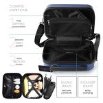 TRAVELARIM 20 Inch Carry On Luggage 22x14x9 Airline Approved, Carry On Suitcase with Wheels, Hard-shell Carry-on Luggage, Durable Luggage Carry-On, Navy Small Suitcase with Cosmetic Case