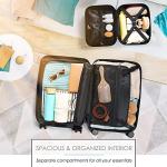 TRAVELARIM 20 Inch Carry On Luggage 22x14x9 Airline Approved, Carry On Suitcase with Wheels, Hard-shell Carry-on Luggage, Durable Luggage Carry-On, Navy Small Suitcase with Cosmetic Case