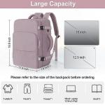 Sinaliy Travel laptop Backpack for Women, Personal Item Size Flight Approved, 16 Inch Laptop Bag with Multi-Pockets, College Computer Bag, Waterproof Carry On Backpack Casual Daypack Backpack