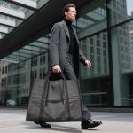 Travel Garment Suit Bag for Hanging Clothes 54", Suit bags for Closet Storage with Pockets Gusseted Garment bag for Men Suits Shirts Tuxedos Dresses Coats, Suit Cover Bags With Handles and Zipper