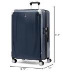 Travelpro Pathways 3 Hardside Expandable Luggage, 8 Spinner Wheels, Lightweight Hard Shell Suitcase, Checked Large 28 Inch, Royal Blue