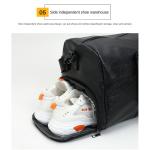 Custom logo Men's Fitness Sports Bag Duffel Oil Wax Pu Leather waterproof Swimming bag Travel Bag personality customization