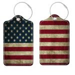 Luggage Tags for Suitcases, 2 Pack Cute PU Leather Suitcase Tag Identifiers TSA Approved with Stainless Steel Loop and Address Card for Baggage Tag for Cruise Airport Travel Essentials by Chelmon