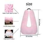 FHSGGP Travel Pillow Cushion for The Back Seat of Car Car Pillow for Kids A Sleeping Artifact Suitable for Long-Distance Travel of Adults and Children Travel Pillow for Kids Pink