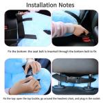 FHSGGP Travel Pillow Cushion for The Back Seat of Car Car Pillow for Kids A Sleeping Artifact Suitable for Long-Distance Travel of Adults and Children Travel Pillow for Kids Pink