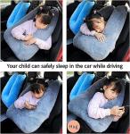 FHSGGP Travel Pillow Cushion for The Back Seat of Car Car Pillow for Kids A Sleeping Artifact Suitable for Long-Distance Travel of Adults and Children Travel Pillow for Kids Pink
