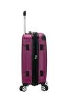 Rockland London Hardside Spinner Wheel Luggage, Magenta, Carry-On 20-Inch