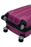 Rockland London Hardside Spinner Wheel Luggage, Magenta, Carry-On 20-Inch