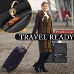 10 Pack 40-inch Garment Bags for Travel, Garment Bags for Hanging Clothes with Zipper and Visible Transparent Window，Black