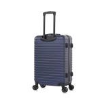 InUSA DEEP Luggage with GEL Handle | Spacious Traveling Suitcases, Travel Suitcase with Dual Spinner Wheels and Studs | 24 Inch Medium Hardside Luggage | Blue