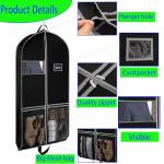 2 Pack Suit Bags for Closet Storage and Travel,Heavy Duty 43" Hanging Suit Bag for Men, Gusseted Hanging Garment Bags for Men Suit Cover With Handles for Clothes, Coats, Jackets, Shirts.