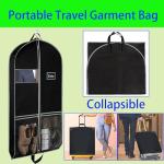 2 Pack Suit Bags for Closet Storage and Travel,Heavy Duty 43" Hanging Suit Bag for Men, Gusseted Hanging Garment Bags for Men Suit Cover With Handles for Clothes, Coats, Jackets, Shirts.