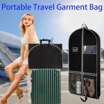 2 Pack Suit Bags for Closet Storage and Travel,Heavy Duty 43" Hanging Suit Bag for Men, Gusseted Hanging Garment Bags for Men Suit Cover With Handles for Clothes, Coats, Jackets, Shirts.