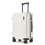 Hulsin Carry on Luggage 22x14x9 Airline Approved, 20 Inch Carry-on Suitcase, Hard Shell Luggage with Spinner Wheels, Hardside Small Rolling Suitcase with TSA Lock for Travel (White, 20 Inch)