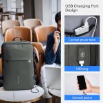 MARK RYDEN Travel Backpack for Men, 40L Airline Approved Carry on Backpack with USB Charging Port, 17.3 Inch Waterproof Business Laptop Backpack