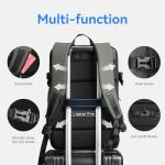 MARK RYDEN Travel Backpack for Men, 40L Airline Approved Carry on Backpack with USB Charging Port, 17.3 Inch Waterproof Business Laptop Backpack