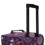 Rockland Rolling Duffel Bag, Purple Pearl, 22"