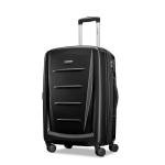 Samsonite Winfield 2 Hardside Expandable Luggage with Spinner Wheels, Brushed Anthracite, Checked-Medium 24-Inch