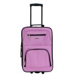 Rockland Fashion Softside Upright Luggage Set, Expandable, Pink, 2-Piece (14/19)