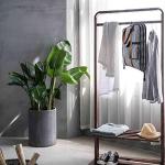 S-ZONE Carry On Garment Bag for Business Travel Canvas Leather Men Women Suit Cover, Blue Stripe-l, L, Einzigartiges