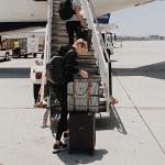 S-ZONE Carry On Garment Bag for Business Travel Canvas Leather Men Women Suit Cover, Blue Stripe-l, L, Einzigartiges