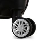 Elite Luggage Expandable Hardside Spinner Luggage, Black, 21" Carry-on