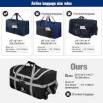 REDCAMP Foldable Duffle Bag with Wheels, 120L 1680D Oxford Large Duffle bags for Travel