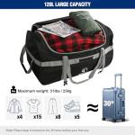 REDCAMP Foldable Duffle Bag with Wheels, 120L 1680D Oxford Large Duffle bags for Travel