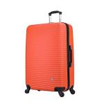 InUSA ROYAL Hardside Spinner Luggage with Ergonomic Handles | Spacious Travel Suitcase with Four Spinner Wheels and Studs | 28 Inch Large Hardside Spinner Luggage | Orange