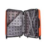 InUSA ROYAL Hardside Spinner Luggage with Ergonomic Handles | Spacious Travel Suitcase with Four Spinner Wheels and Studs | 28 Inch Large Hardside Spinner Luggage | Orange