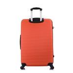 InUSA ROYAL Hardside Spinner Luggage with Ergonomic Handles | Spacious Travel Suitcase with Four Spinner Wheels and Studs | 28 Inch Large Hardside Spinner Luggage | Orange