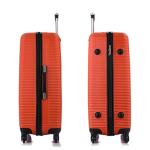 InUSA ROYAL Hardside Spinner Luggage with Ergonomic Handles | Spacious Travel Suitcase with Four Spinner Wheels and Studs | 28 Inch Large Hardside Spinner Luggage | Orange