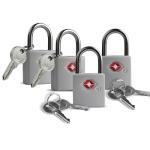 UP Security Luggage Locks TSA Approved 4 Pack, TSA Locks for Luggage International Travel Essentials, Small Padlock with Key, Keyed Alike Mini Padlock for Suitcase, Backpack, Bag, Zipper, Case, Box
