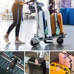 ACdream Luggage Tags 2 Pack, Leather Suitcase Identifiers, Cute Cruise ID Labels with Privacy Cover fits on Backpack for Women, Men, Adults, Kids, Travel Bag, Glitter Rose Gold