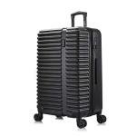 InUSA ALLY Travel Suitcase with Spinner Wheels | Lightweight Ergonomic Luggage Handles and TSA Lock Spacious Traveling Suitcases | 28 Inch Hardside Large Luggage | Black