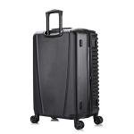 InUSA ALLY Travel Suitcase with Spinner Wheels | Lightweight Ergonomic Luggage Handles and TSA Lock Spacious Traveling Suitcases | 28 Inch Hardside Large Luggage | Black