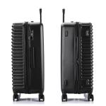 InUSA ALLY Travel Suitcase with Spinner Wheels | Lightweight Ergonomic Luggage Handles and TSA Lock Spacious Traveling Suitcases | 28 Inch Hardside Large Luggage | Black