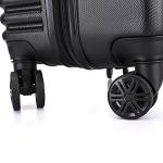 InUSA ALLY Travel Suitcase with Spinner Wheels | Lightweight Ergonomic Luggage Handles and TSA Lock Spacious Traveling Suitcases | 28 Inch Hardside Large Luggage | Black